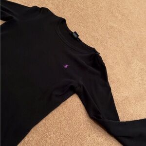 Ralph Lauren Sport Women’s Black Cotton Crewneck